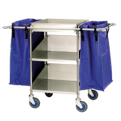 Carro Housekeeping Inox Compact com 2 sacos